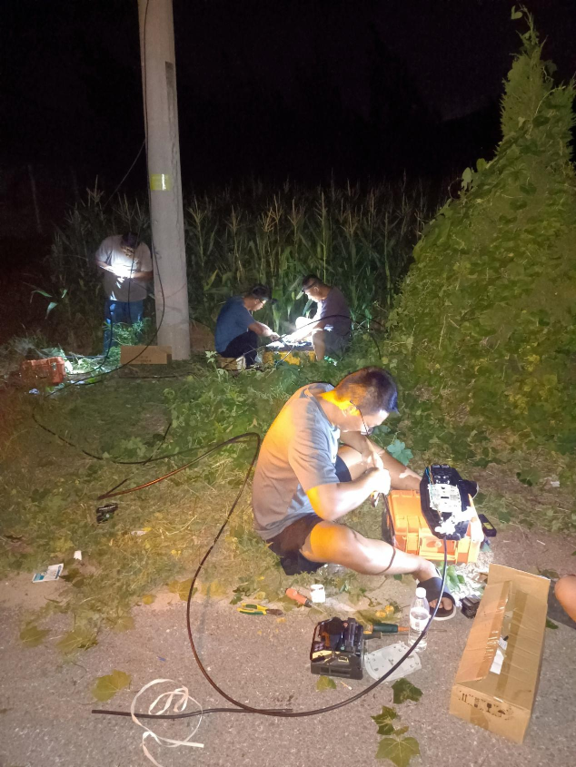 CQ9电子烟台招远联通深夜紧急抢修全力保障通信畅通(图1)
