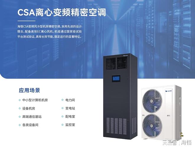 海悟 CSA 离心精密空CQ9电子调：破解中小型机房温控痛点的高效方案(图2)