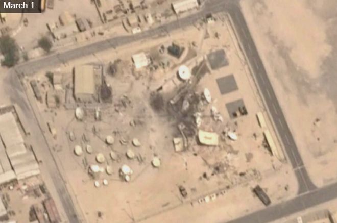 美媒：卫CQ9电子星图像等显示伊朗袭击对至少7座美军基地通信雷达系统造成破坏(图2)