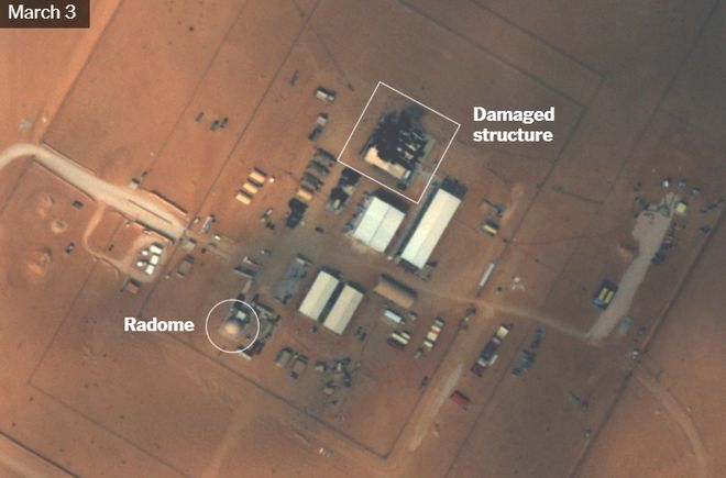 美媒：卫CQ9电子星图像等显示伊朗袭击对至少7座美军基地通信雷达系统造成破坏(图4)