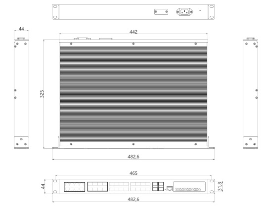 三层管理24千兆光+8光电复用CQ9电子+4万兆光工业交换机(图1)
